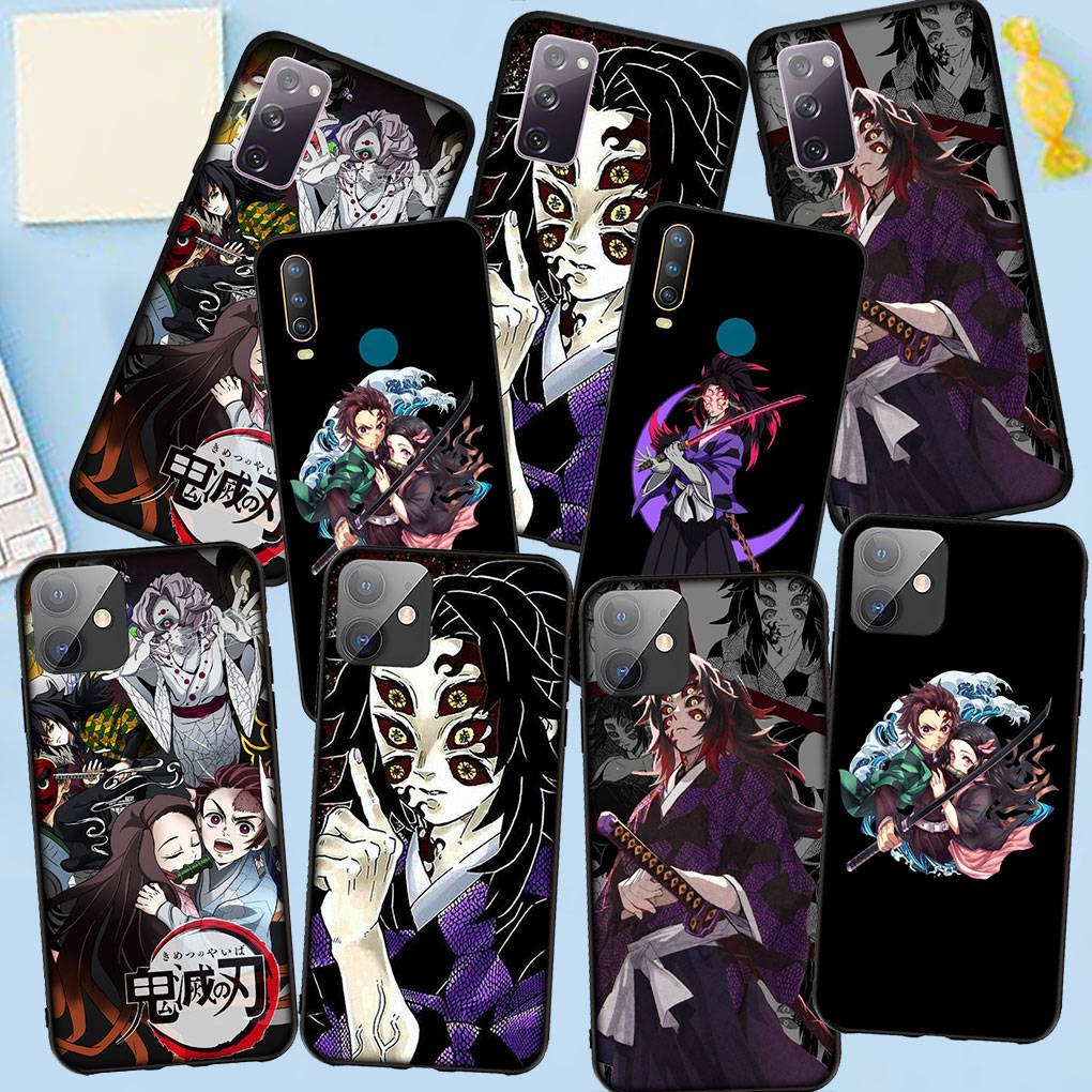Case for Samsung Galaxy S25 S24 S23 iPhone 16 15 Xiaomi Redmi Note 14 13 12 16E X 11 Pro Max Moto Huawei Nezuko Demon Slayer Tanjirou Kokushibo Cover