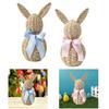 Woven Easter Bunny Ornament, Centerpiece, Gift Cute, Easter Decoration, Rabbit Decor, Desktop Decor for Holiday, Living Room