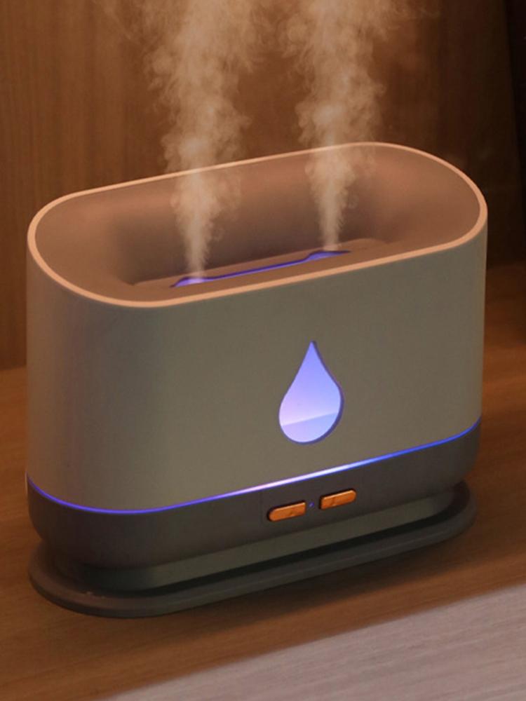 Aromatherapy Oil Diffuser Double-nozzle Aroma Essential Oil Diffuser Seven-color USB Portable Ultrasonic for Bedroom Living Room
