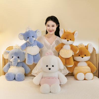 Niedliche Benny Fuchs Puppe Kreatives Plüschtier Elefantenpuppe Beruhigende Puppe Cartoon Geburtstagsgeschenk