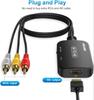 ABLEWE RCA to HDMI AV to HDMI Audio USB with Japanese Instruction 3 Colors HDMI Cable Compatible with Converter, Composite, 1080/720P Switchable,