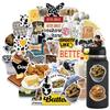 50 Cartoon Ins Cow Butter Stickers Personalized Decorative Suitcase Notebook Waterproof and Removable Without Repeated Stickers
