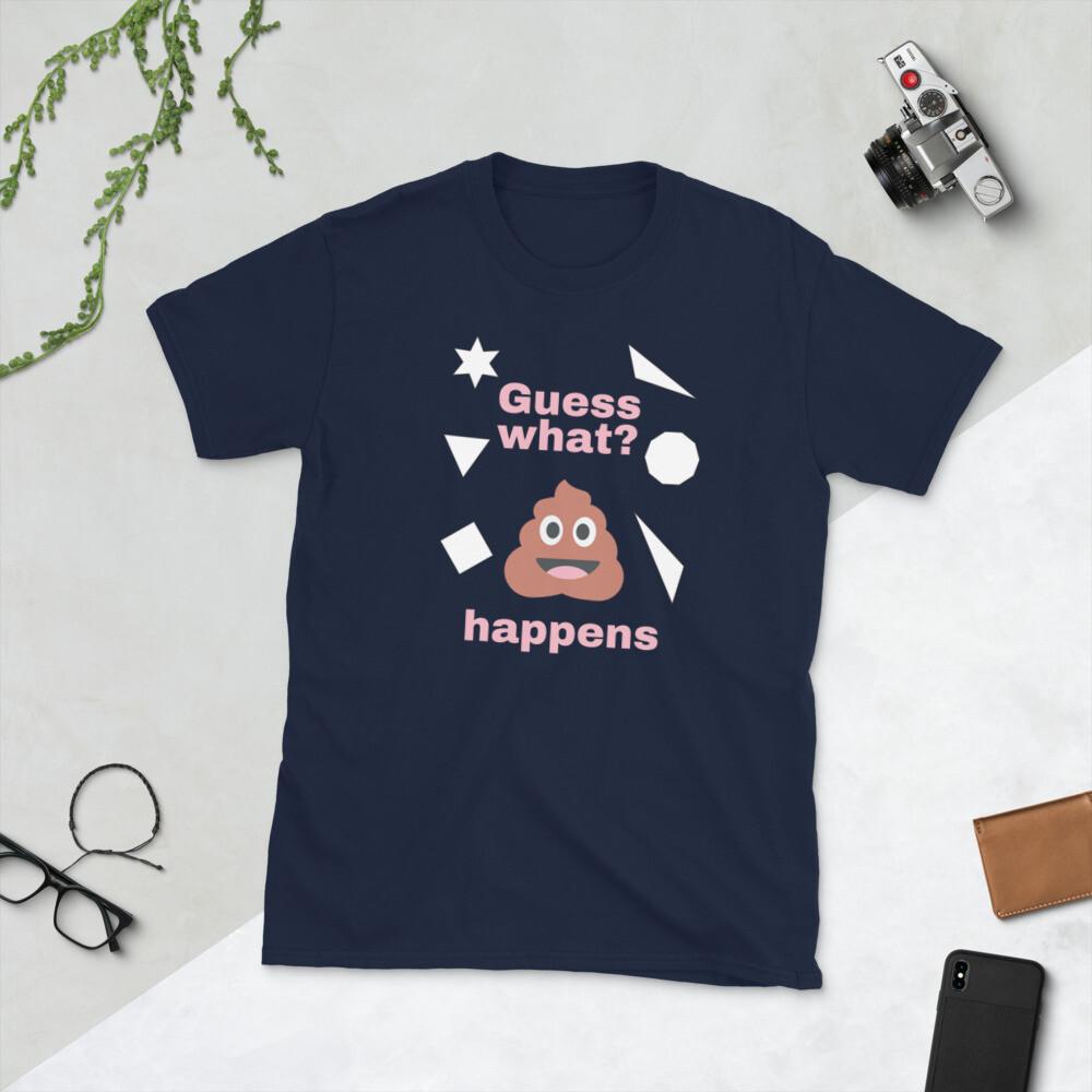 

Guess what it happens unlucky luck geometry Short-Sleeve Unisex T-Shirt 3XL