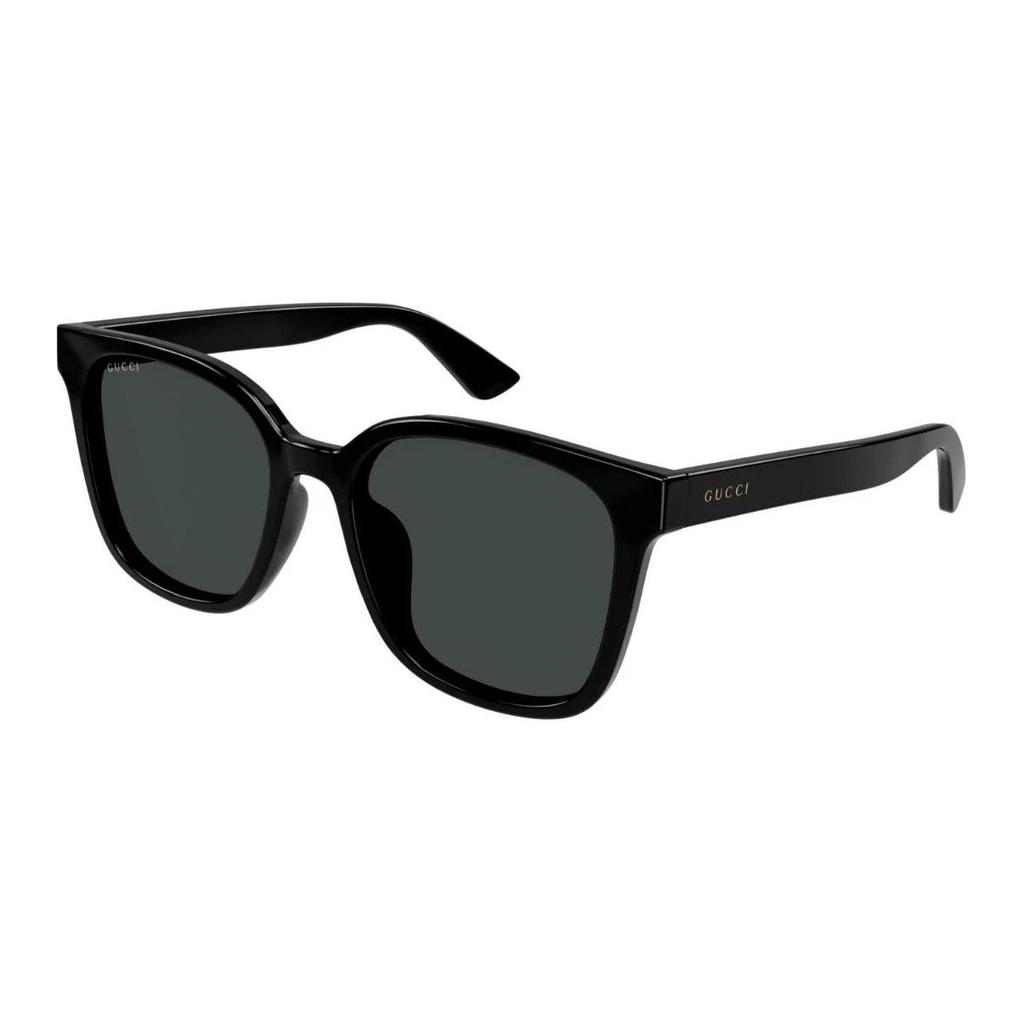 Gucci Acetate Square Sunglasses Unisex Couple Black