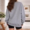 Women's Fashion Casual Long Sleeve Printed Crewneck Sweatshirt Top