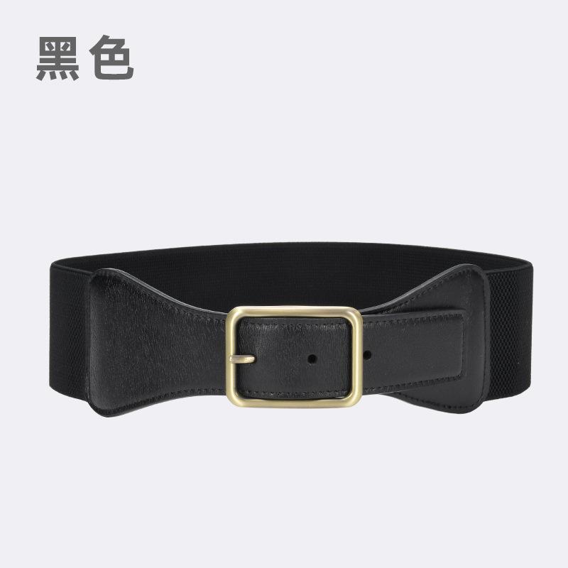 Elastic Belt Women'S Personalized Dress Suit Decorative Temperament Waist Seal Elastic Belt Leather Belt