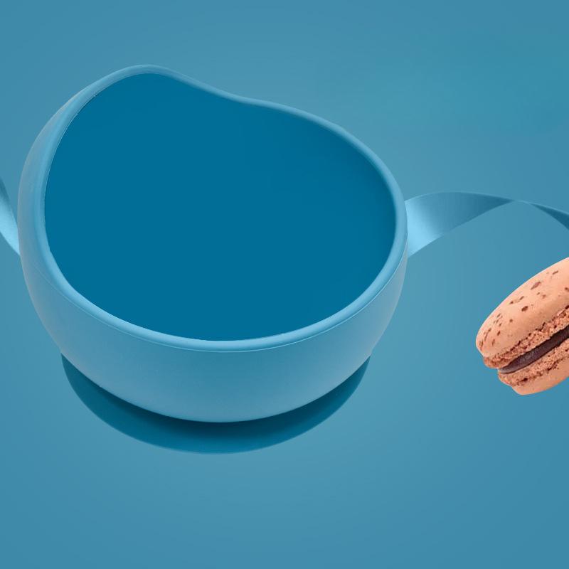 Children's Silicone Snail BowlBaby Food and Complementary Food Tableware Infant Silicone ForkSpoon and Suction Cup Bowl