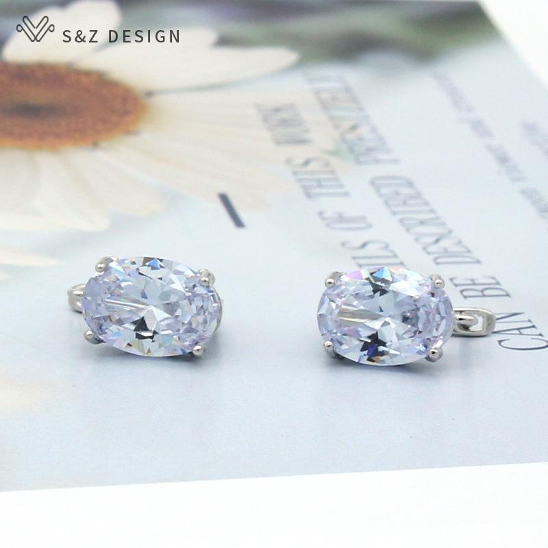 

Модные овальные серьги-капли в форме яйца с кубическим цирконием для женщин, модные вечерние ювелирные изделия, серьги цвета розового золота