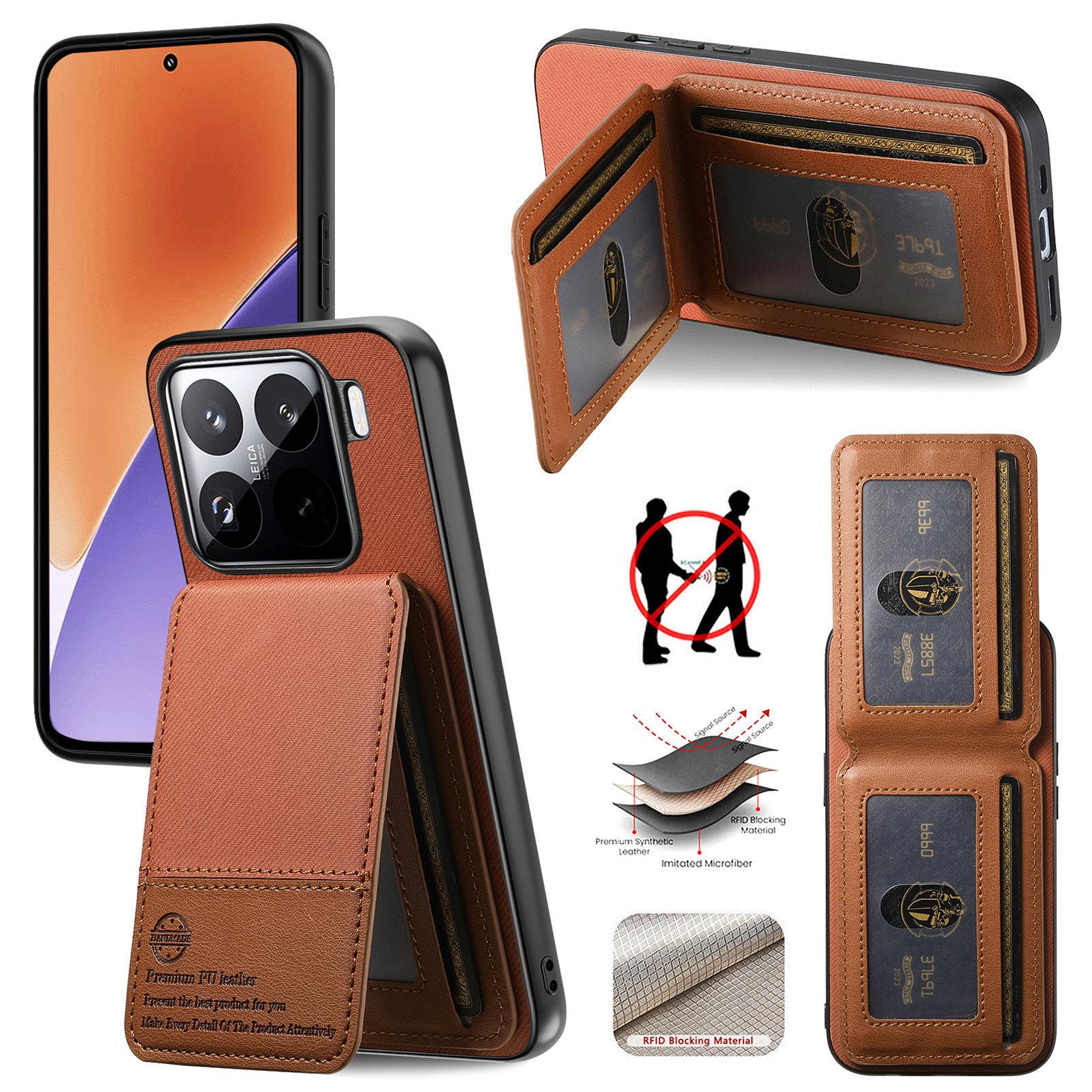 

Чехол для телефона для Xiaomi 15T Poco F7 X7 MI 17 Pro Max RFID Кожаный кошелек Карман для карт Задние чехлы для Redmi 15c 14c 13C Note15 14 Pro Plus Redmi Note 14 5G