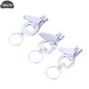5Pcs Metal Nail Clippers With Bottle Opener Keychain Multifunctional Nail Cutter Set For Manicure Travel Outdoor Portable