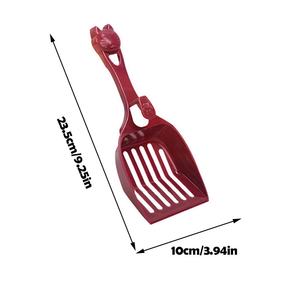 1/2pcs Cat Litter Scoop Plastic Cat Litter Shovel With Base Self Cleaning Litter Box Shovel Kitten Toilet Clean Tools Supplies