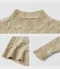 Clearance: Children's Cable Knit Sweater - Autumn Style Wool Pullover for Girls & Babies, Parent-Child Matching Option Available.