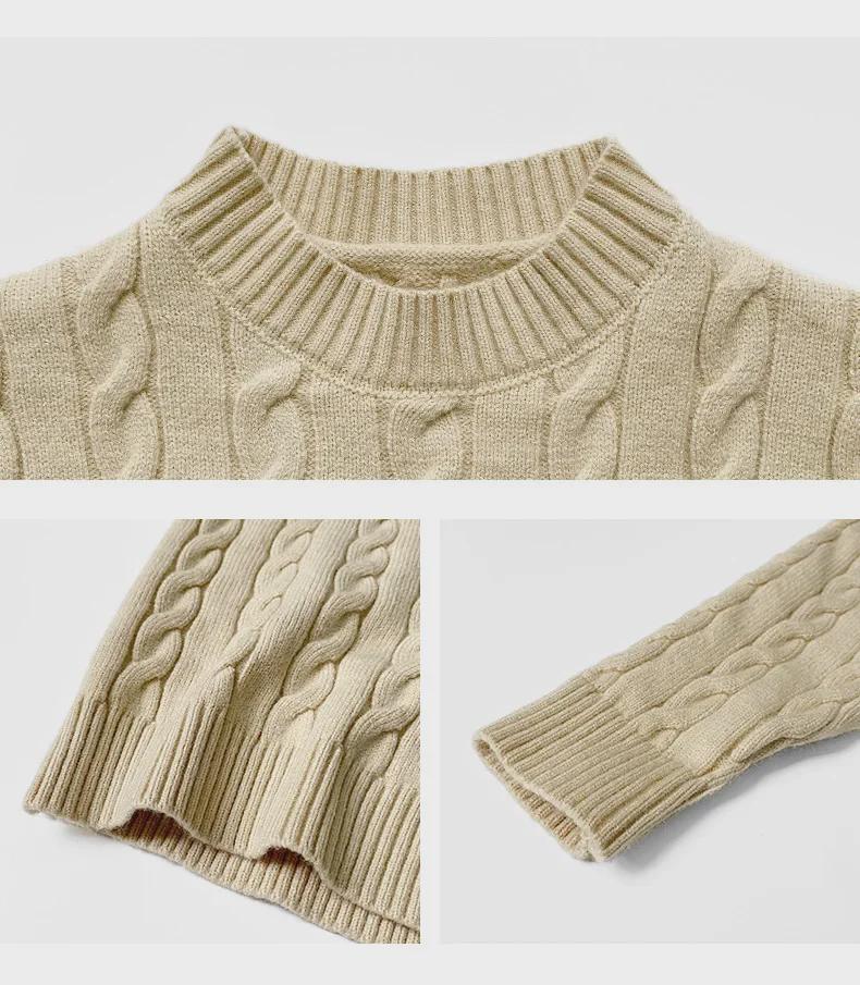 Clearance: Children's Cable Knit Sweater - Autumn Style Wool Pullover for Girls & Babies, Parent-Child Matching Option Available.