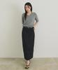 Lingseoul Basic Slit Long Skirt-Black