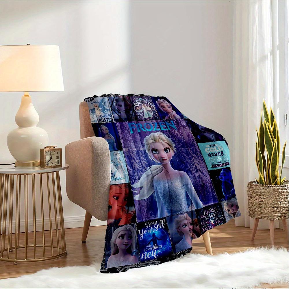 1pc Flannel Frozen Elsa Bedding Throw Blanket Sofa Coverlet