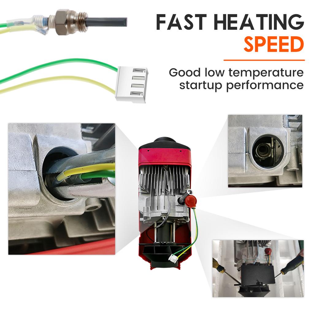 Glow Plug Repair Kit 12V Lgnition Plug Repair Parts 2-5KW Air Diesel Parking Heater Glow Car Parking Heating Kit Car Accessories