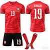 2026 World Cup South Korea Home Football Jersey for Kids and Adults KANGIN #19