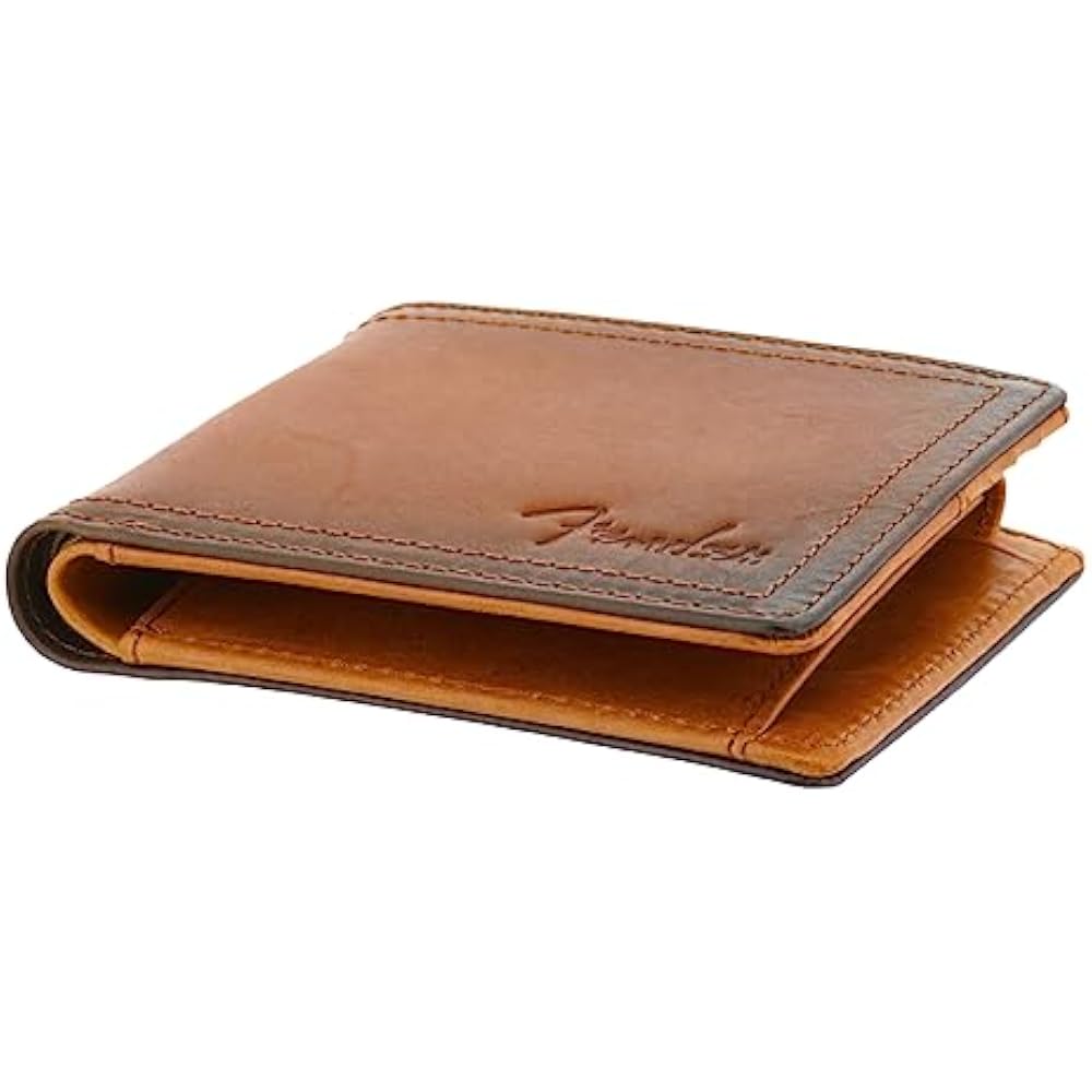 [Fender] Bi-fold Wallet, Cowhide, Men's 950-502 Stratocaster Folding Wallet [02] Brown