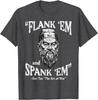 Flank Em Spank Em Sun Tzu Kunst des Krieges Lustiges Zitat Grafik T-Shirt Lässiges Baumwoll-T-Shirt für Männer Frauen
