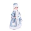 Ice Blue & Silver Pattern Snegurochka Plush Ornament