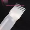 Shampoo Brush Empty Hair Shampoo Bottle With Comb Teeth Salon Treatment Oil Perm Dye Bottle Color Plastic Dry Cleaning Bottle