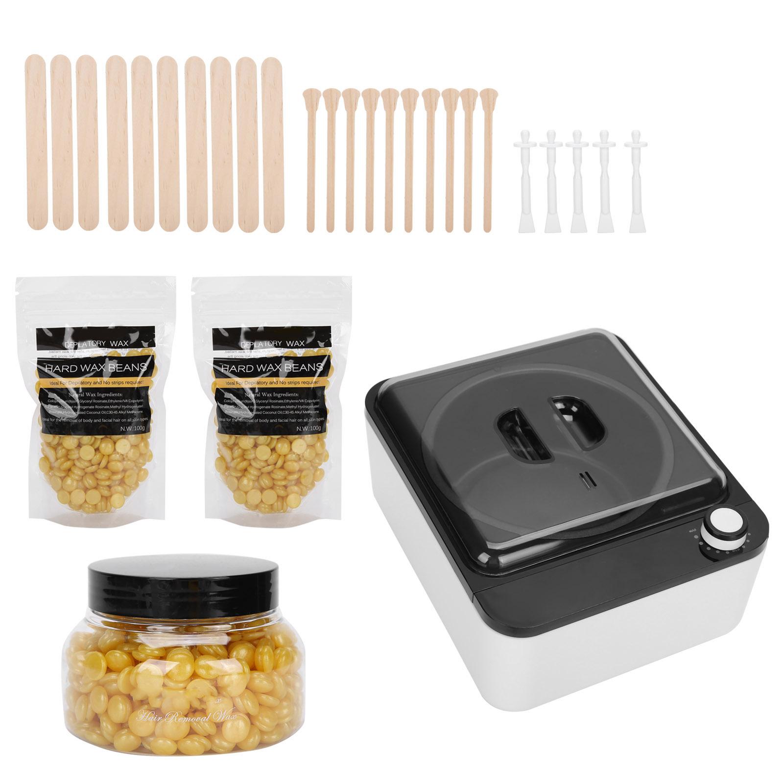 

Электрический нагреватель воска Gold Hair Removal Wax Bean Depilatory Wax Stick Depilatory Tool SetUS Plug 110V US Plug