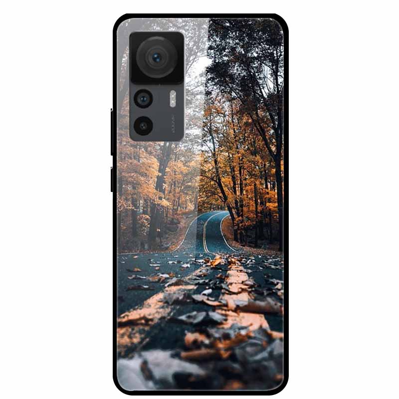 For Xiaomi 12T Cases 12T Pro Luxury Tempered Glass Hard Back Covers For Xiaomi 12T Pro Phone Cases Capa Fundas Xiaomi 12T Coques