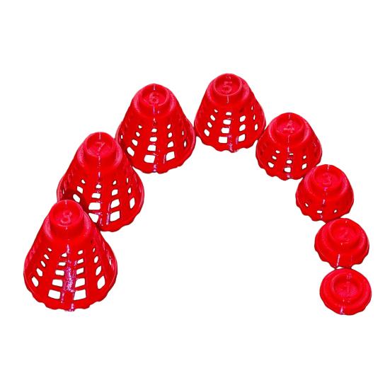 

8 шт., пластиковые мячи для гольф-симуляторов, тренировочные мячи для гольфа на открытом воздухе и в помещении, коврики для гольфа для зимнего газона и драйвинг-рейнджа красный