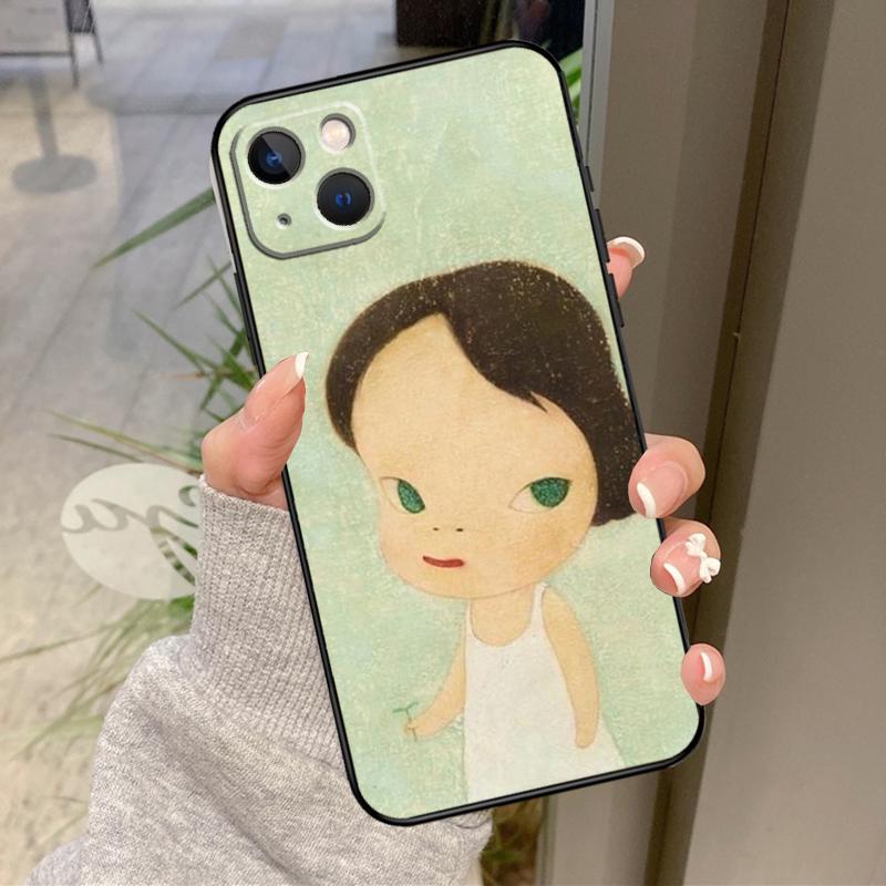 Yoshitomo Nara Case For iPhone 16 Pro Max 15 14 12 11 13 17 Pro Max Plus 12 13 Mini 16e 17 Air Back Cover