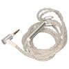 Kopfhörer-Upgrade-Kabel 8-adrig versilbert MMCX Ersatz-Kopfhörerkabel mit Mikrofon für SE846 SE535 SE215 SE315 SE425