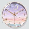 Korean Modern Wall Clock Vintage Luxury Design Unusual Fashion Silent Light Luxury Wall Clock Minimalist European Horloge Decor