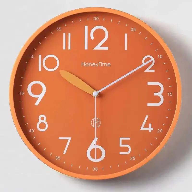 Simple Modern Silent Clocks Creative Artistic Bedroom Living Room Study Mute Wall Hanging Clock Watch Home Decoration