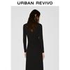 UR Women's Off-Shoulder Pleated A-line Dress