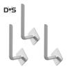 3Pcs Wall Hook Strong Load-Bearing Waterproof L-Shaped Traceless Hanger Traceless Bathroom Kitchen Hook