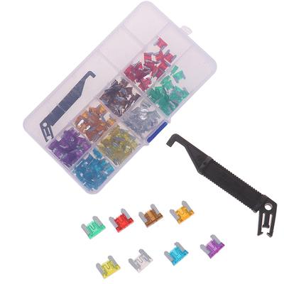 100X Micro Auto Auto Low Profile Mini Blade Fuse Kit 3A5A7.5A10A15A 20A25A30A