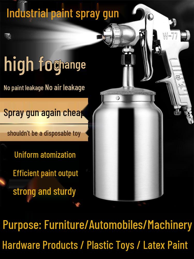 Jiyou W77 Pneumatic Paint Spray Gun for Automotive, Furniture, Machinery, and More