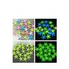 4cm Colorful Luminous Plastic Starfish for Aquarium Landscaping, 2.7g Fluorescent Marine Decor Stone