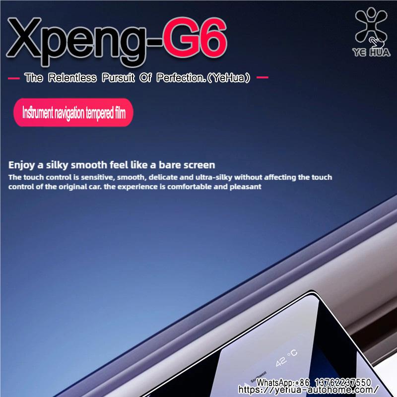 For XPeng G6 2022-2025 Tempered Glass LCD Screen Protective Film Sticker Dashboard Guard Car Navigtion Infotainment