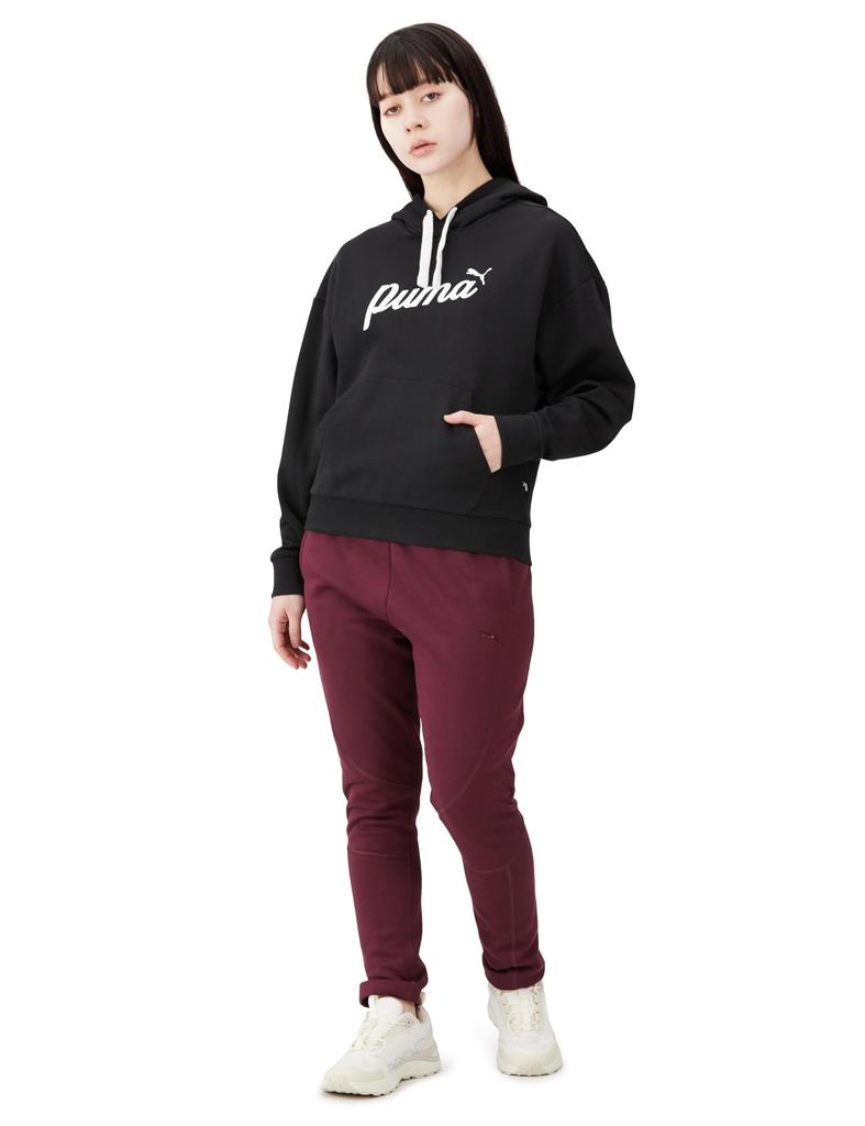 Puma BLOSSOM Graphic Hoodie Black ESS+ Sweatshirt, 681155, Women's, Spring/Summer 2024, (01)