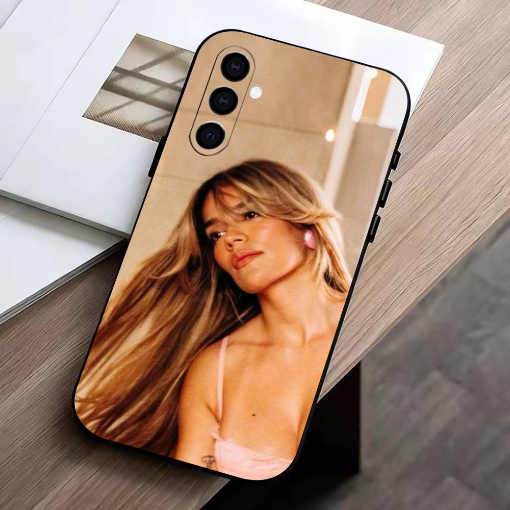 KK-Karol G -T- Tropicoqueta  Phone Case Black Silicone Soft For Samsung Galaxy A73,A72,A71,A70,A53,A52,A51