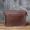 NZPJ Retro Leather Men's Mailman Bag Crazy Horse Men's Bag Top Layer  Cowhide Shoulder  Bag Casual Handbag For 10-Inch IPad