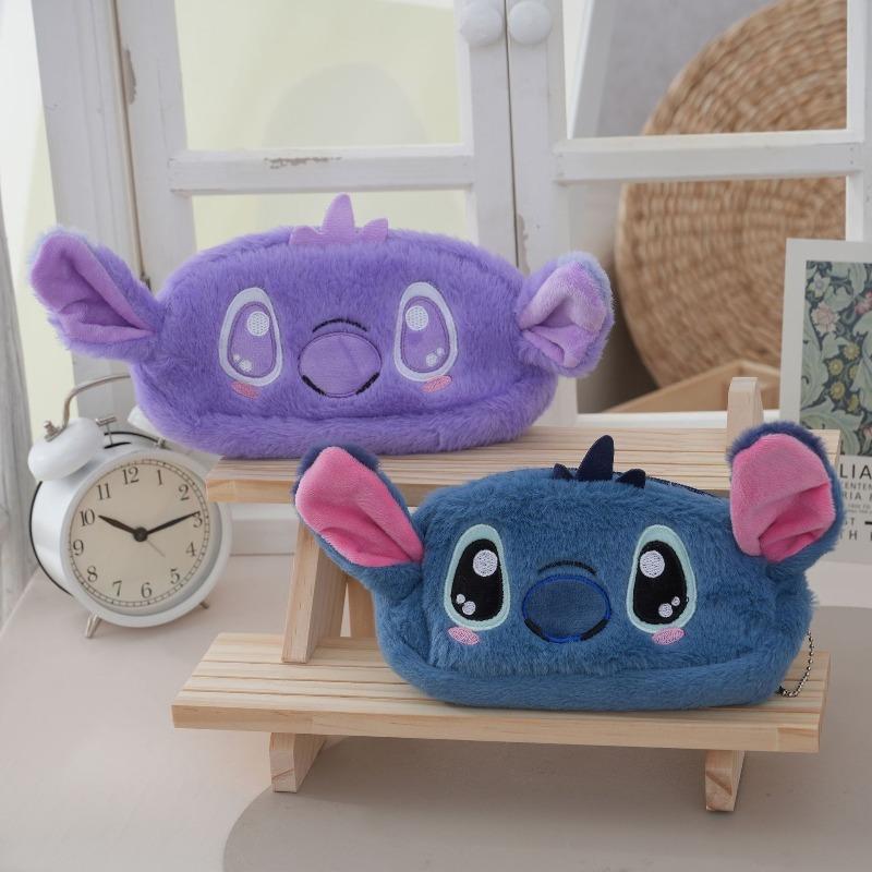Disney Stitch Makeup Bag for Office Travel, Cute Stitch Pencils, Makeup Brushes, Gifts
