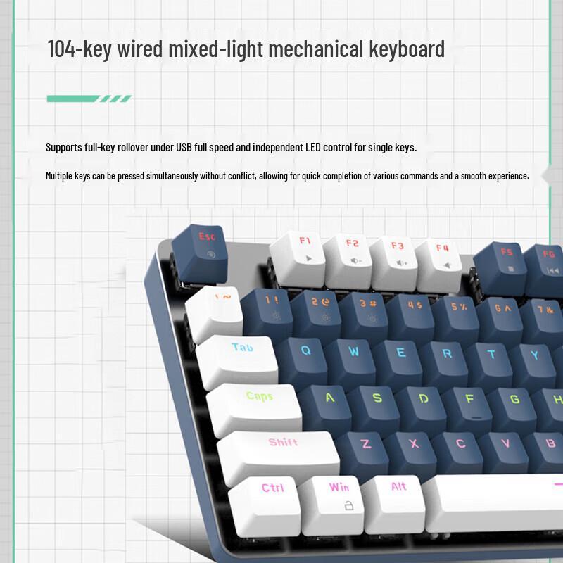 Lenovo MK5 104-Key Mechanical Gaming Keyboard