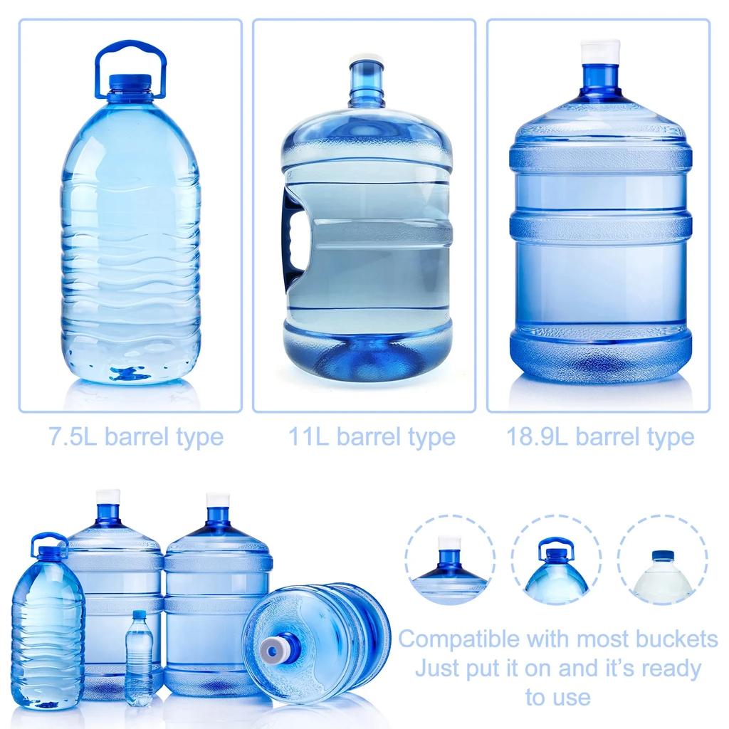 New Water Bottle Dispenser Foldable Water Bottle Pump 3 Level Quantitative Water Dispenser Pump 1200mAh Rechargeable Electric