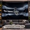 Wall Hanging Tapestry Custom NameSC Freiburg Pattern Personalized Printed Fabric Wall Decor