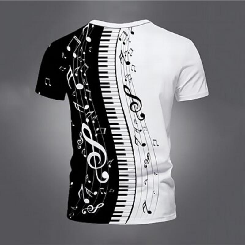 Music Festival Men's Graphic Music T Shirt Short Sleeve T shirt 3D Print Crew Neck Shirt Vintage Fashion Designer Outdoor Daily Sports Summer Clothing