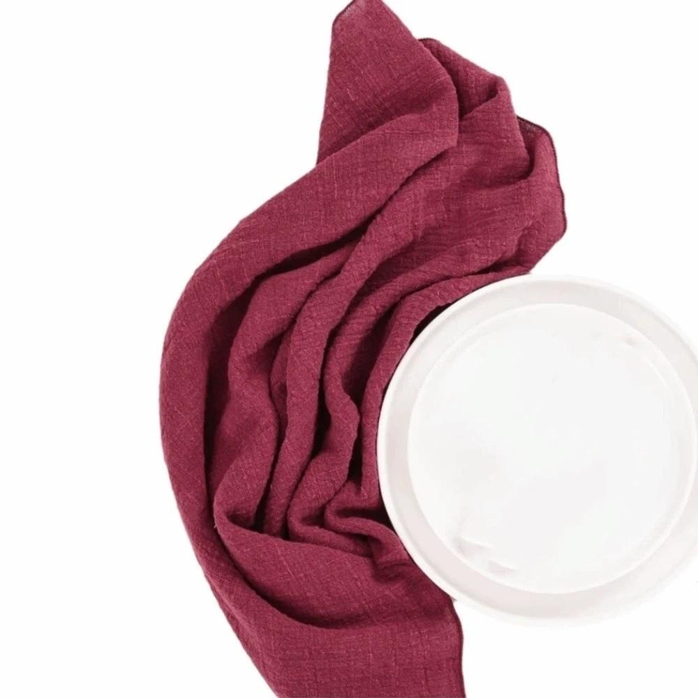 2PCS Soft Cotton Cloth Napkins 42x42cm Gauze Napkins Table Towels Bamboo Knot Napkins Restaurant