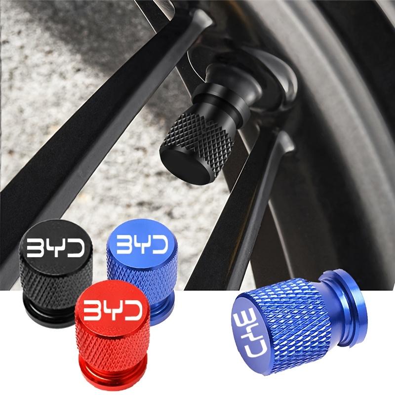 4pcs Car Tire Valve Stem Caps Aluminum Wheel Stem Air Valve Covers for BYD Atto3 Atto2 Dolphin 8 5 Seal U Tang Song Sealion Plus