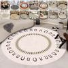 Round Carpet Modern Style Rugs Living Room Sofa Decoration Coffee Table Crystal Velvet Floor Mat Cushion Bedside Foot Mats