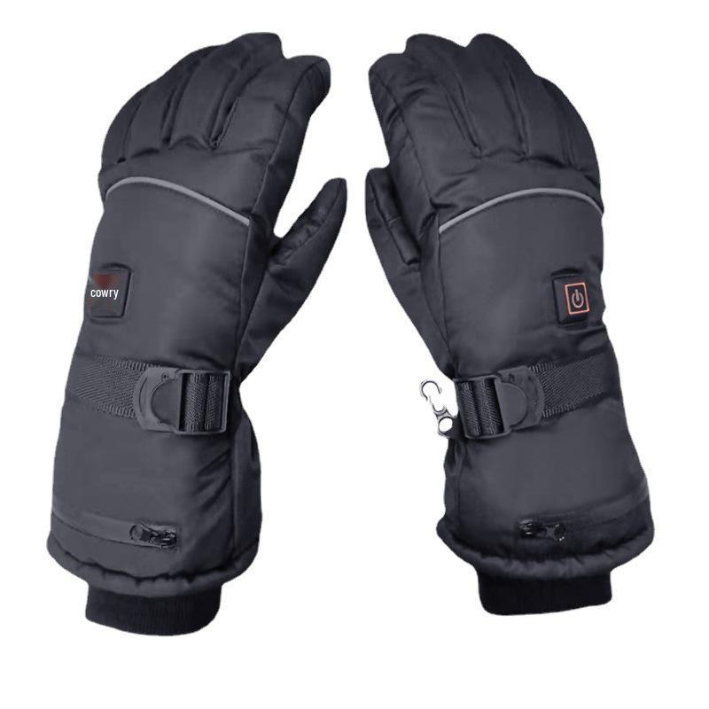 Electric Heated Winter Gloves: Touchscreen, Thickened, Windproof Gloves for Cycling, Skiing, and Outdoor Activities